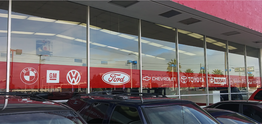 Optima Auto Sales window